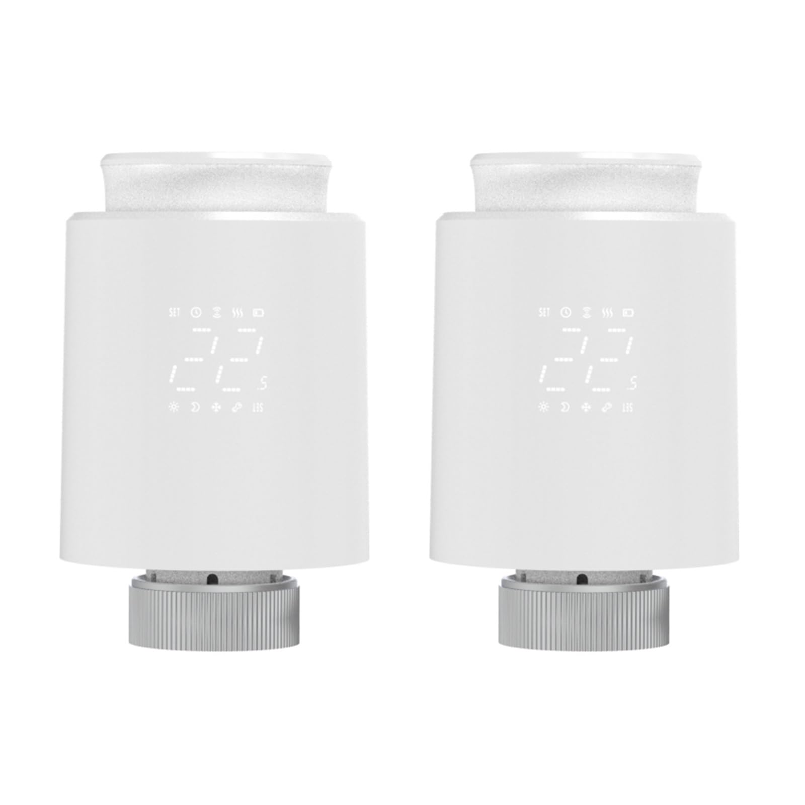Smart Tuya Wifi/ZigBee3.0 Radiator Actuator TRV Programmable Thermostatic App Remote Temperature Controller(Zigbee 2PCS)