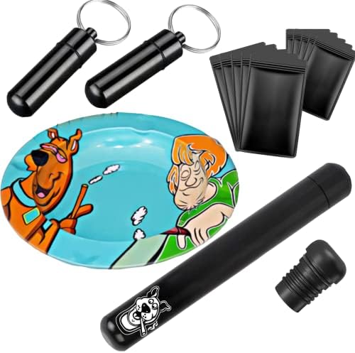 UkGlass 3 Pack - Metal Doob Tubes Smell Proof, Water Odor Proof Tube for Pre-Rolls & More Smoking Accessories (3 Pack), Black (11)