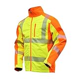 softshell warnjacke 5xl Mit TPU-Beschichtung NEU! ELDEE YO-HiViz Softshelljacke, moderne Warnschutzjacke, gelb/orange mit Reflexsteifen, Gr. S - XXXL (XL)