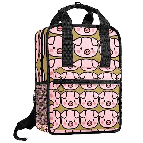 Sac à dos pour garçons et filles marron et multicolore 35cm