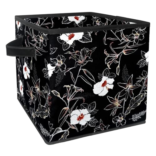 Bacs de rangement pliables pour jouets et livres avec poignées solides - 2