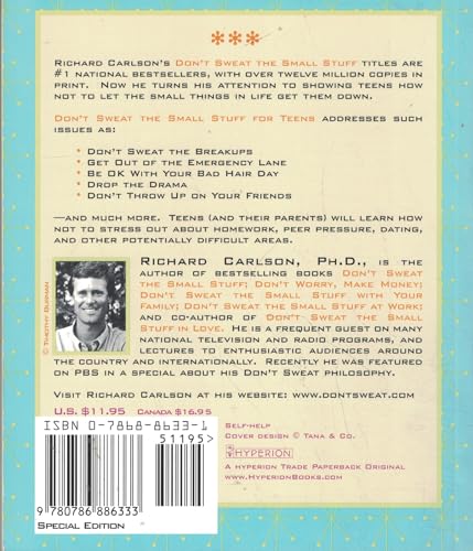 Don't Sweat the Small Stuff for Teens: Simple W... 0786886331 Book Cover