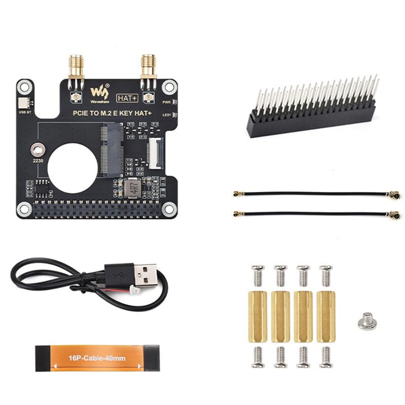 Placa Convertidora PCIe a M.2 VIDOO E KEY HAT 5 para Tarjeta de Red Inalámbrica NGFF