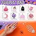 Giegxin 150 Pcs Pink Halloween Charms Bulk for Jewelry Making Halloween Alloy Assorted Pendant Charms for Jewelry Making Earring Bracelet Necklace DIY Craft