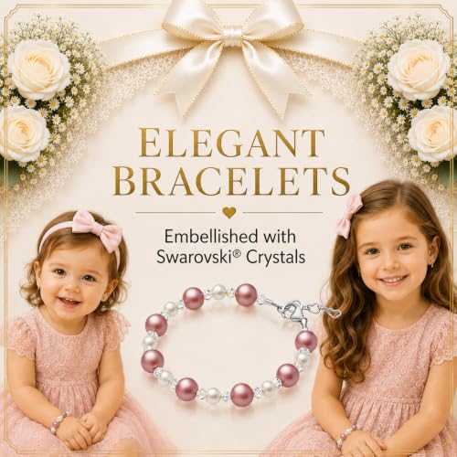 Image of Baby Crystals Delicate Pearl Bracelet | Keepsake Memory Girl Jewelry Gift
