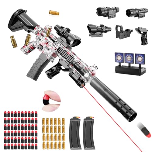 Pistolet Jouet Enfants,Mousse Soft Bullet Gun Jouet M416,Mousse Pistolet,rechargement Manuel,Soft Bullet Toy Gun Pistolet pour 12+ Cadeaux Enfants