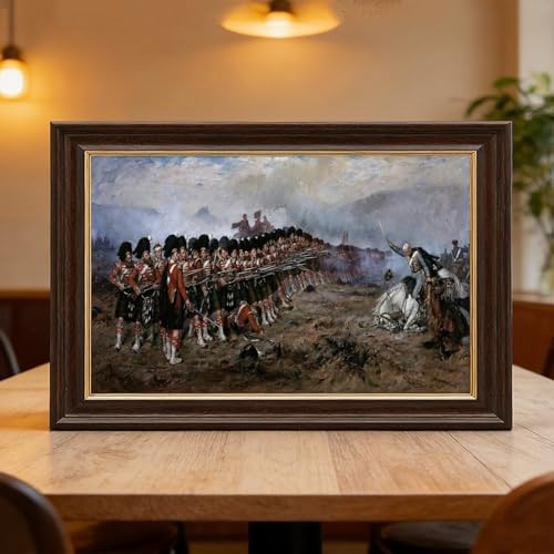 Poster The Thin Red Line Robert Gibb 20x30 cm impression sur toile avec cadre suspendu pour mur - 6
