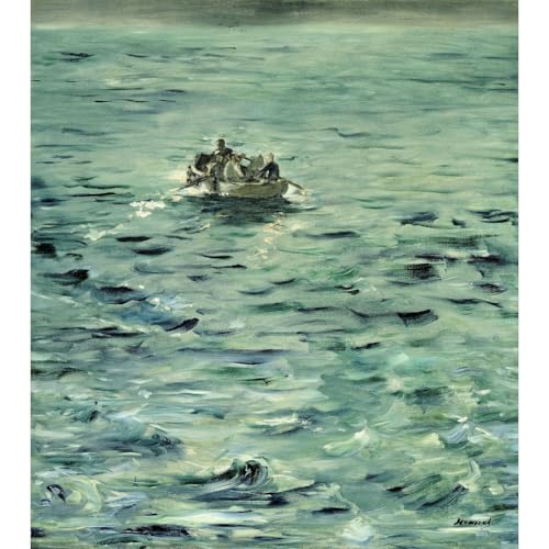 Manet Rocheforts Escape impression giclée ARTICULOZY poster deco murale 76x101cm