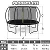 12FT 14FT Trampoline for Kids/Adults - Outdoor Recreational Big Trampolines with Enclosure Net Curved Poles and Ladder, Heavy Duty Trampoline Anti-Rust Coating, ASTM Approval
