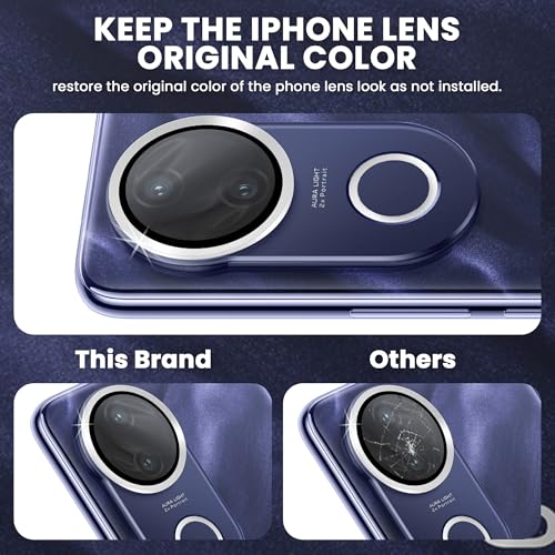 Image of ArmourPro Camera Lens Protector for Vivo T4R (6.77 Inches) Tough HD Individual Aluminum Alloy Rings 9H Camera Cover, Scratch-Resistant,Camera Lens Protection| Silver, 1 Pack