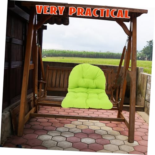 Coussin de chaise hamac en mousse haute densité et polyester vert de qualité - 7