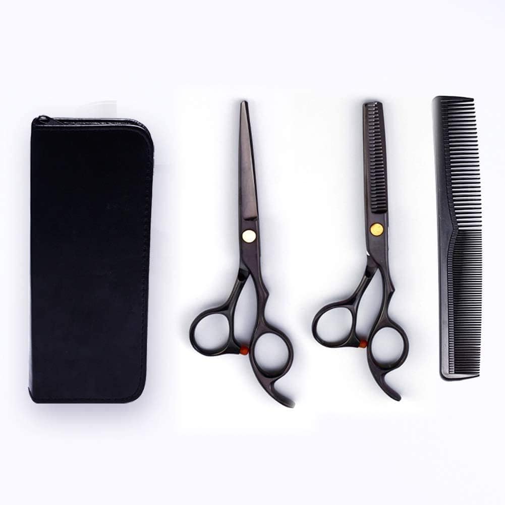 Hairdresser Scissors Hair Scissors-6.0 inch Hairdressing Scissors with Adjustment Tension Screw-Barber Hairdresser Scissors and Thinning Shears/Cutting Scissors Set Hair Cutting