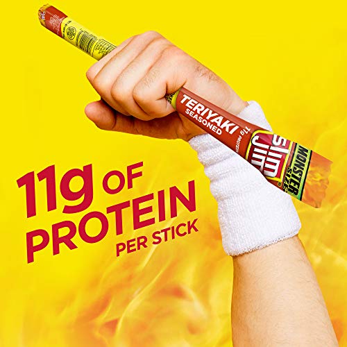 Slim Jim Monster Jerky Meat Sticks, Teriyaki Seasoned, 1.94 oz., 18-ct - image 6
