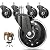 Office Chair Wheels Replacement Rubber Chair casters for Hardwood Floors and Carpet, Set of 5, Heavy Duty Office Chair Ball casters for Chairs to Replace Office Chair mats - Universal fit