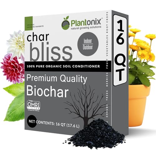 Char Bliss (16 Qts) - Organic Biochar for Plants -...