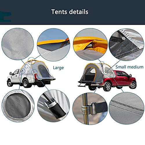Carpa para camioneta tipo pickup para camping al aire libre miniatura 6