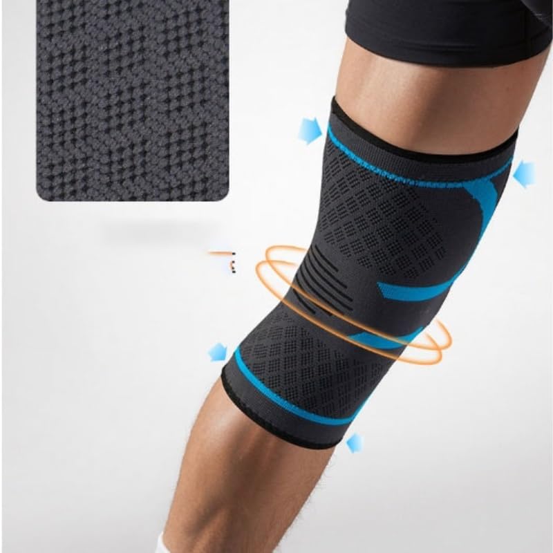 Sports Nylon Knee Pads Breathable Knitted Outdoor Fitness Protective Gear