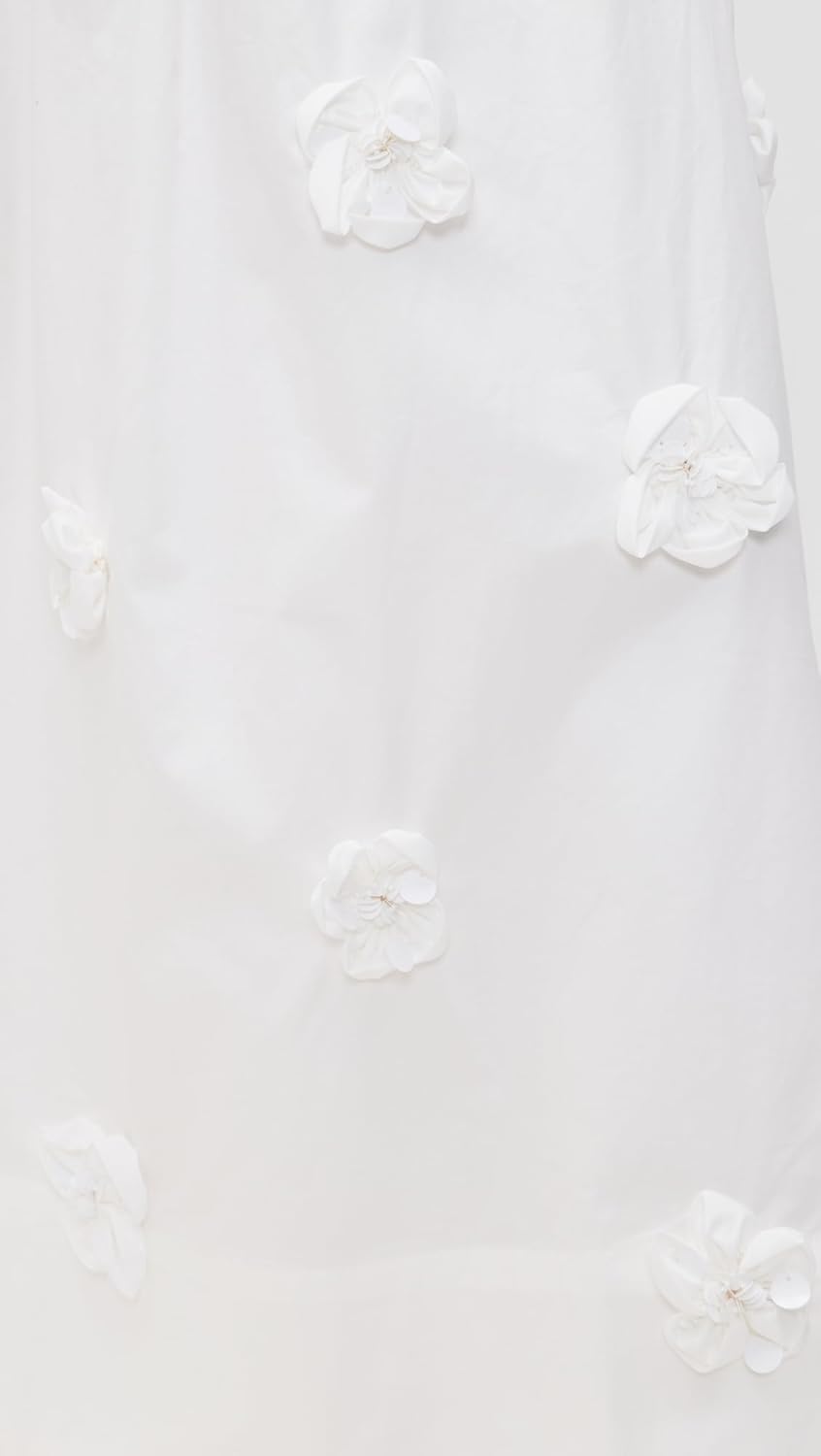English Factory Women's 3D Flower Midi Skirt