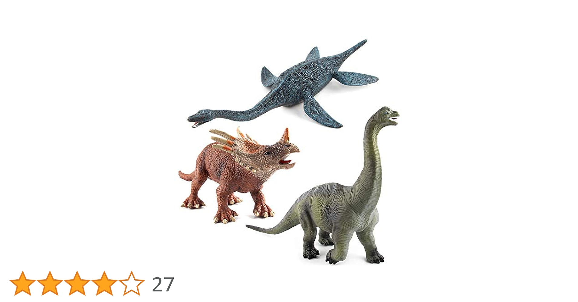 パキリノサウルススティラコサウルス クリオロフォサウルス藍色&黄色