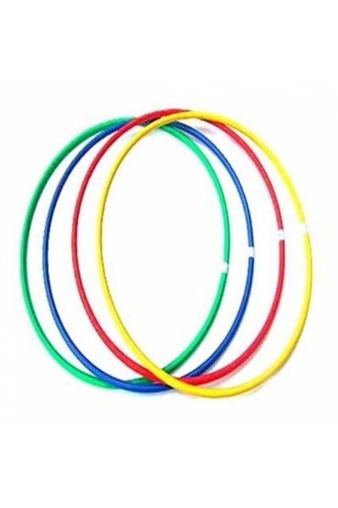 5 Adet Bel Çevirme Çemberi Hulahop Renkli Hula Hop 48 cm Hulalop Çember Jimnastik Çemberi Hulohop