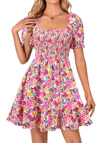 Image of Rooscier Women's Summer Boho Mini Dress