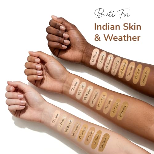 Image of Mila Beaute Perfect Cover Foundation with Hyaluronic Acid & SPF 20 | High Coverage & Flawless Matte Finish | Super Hydrating & Lightweight Formula | Suitable for All Skin Types - 7 Sand