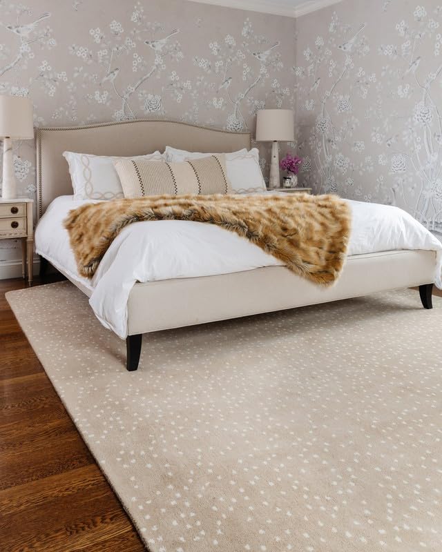 Image of Carpets and Rugs Handwoven Woolen Thick Floral and Contemporary Design Specially for Area Rugs, Carpets for Living Room, Bedroom, Hall Size 4x6 feet