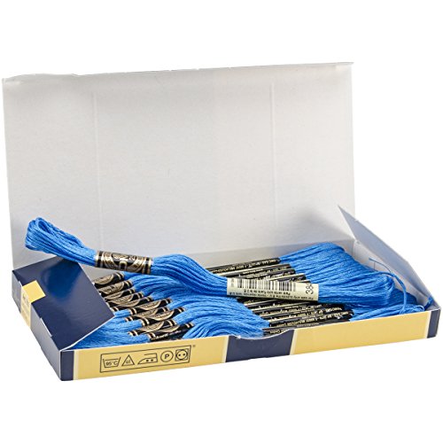 Image of DMC 6-Strand Embroidery Cotton Floss, Electric Blue