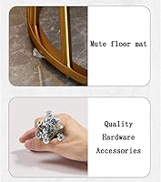 Vista 6 de Mesa de Centro - Mesa auxiliar redonda de metal, moderna y minimalista, mesa auxiliar creativa y simple para sala de estar, dormitorio, mesa de té