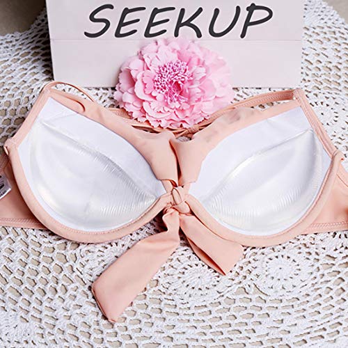 Women Soft Silicone Bra Inserts Breast Chest Enhancer Pads Push-Up/Gathering For A/B/C Cup, Transparent #TOP6