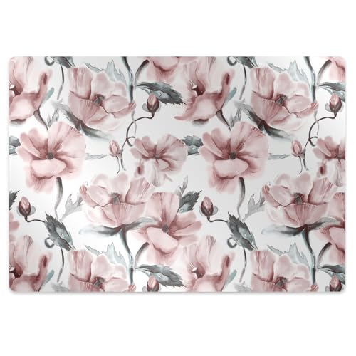 Protecteur de sol rectangulaire 140x100 pour chaise de bureau en PVC résistant
