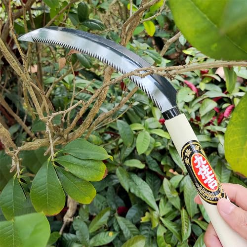 ZOOM.LZ Ferramenta de jardim de foice japonesa, ferramenta manual de foice para jardim e fazenda, fe