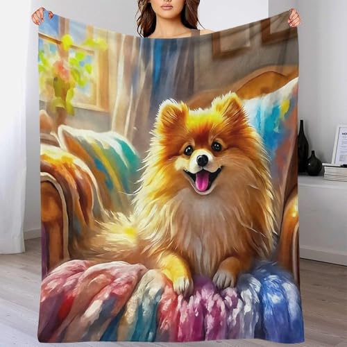Couverture Poméranie 3D en microfibre moelleuse et douce 200x230cm - 6