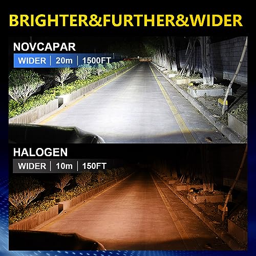 Novcapar H1 LED HEADLIGHT BULB H1 Led Bulbs For Projector,1:1 Mini Size Plug And Play,Hi And Low Beam,Fanless Fog Light Bulb,24000Lm +600% Brightness,6500K Cool White,Fog Light Bulbs,Pack Of 2 thumb #5