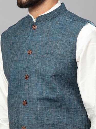 Image of LATEST CHIKAN Men's Traditional Cotton Nehru Jacket /Waistcoat