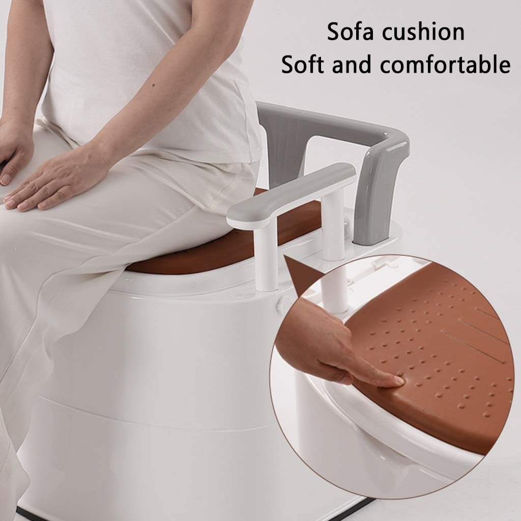 ポータブルトイレ アームレスト付きポータブルトイレ、滑り止めトイレ