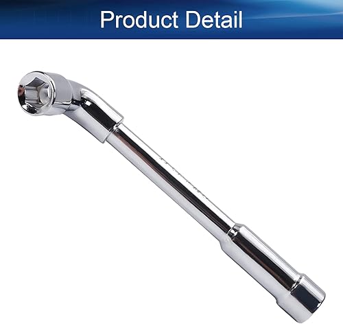 Miniatura 7 de Auniwaig Llave hexagonal métrica en forma de L de 0.236 in, acero al cromo vanadio, codo de espejo cromado, soporte de broca de doble cabeza,