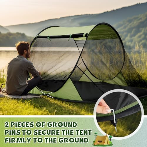 Carpa Pop Up Mosquito para Camping, 86.6x59x45.3 pulgadas miniatura 4