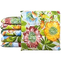 Set Cuscini Cucina Geometrici Il Gruppone - 6 Pezzi 40x40 Cm, Cotone, Made In Italy, Con Lacci - Foto 9