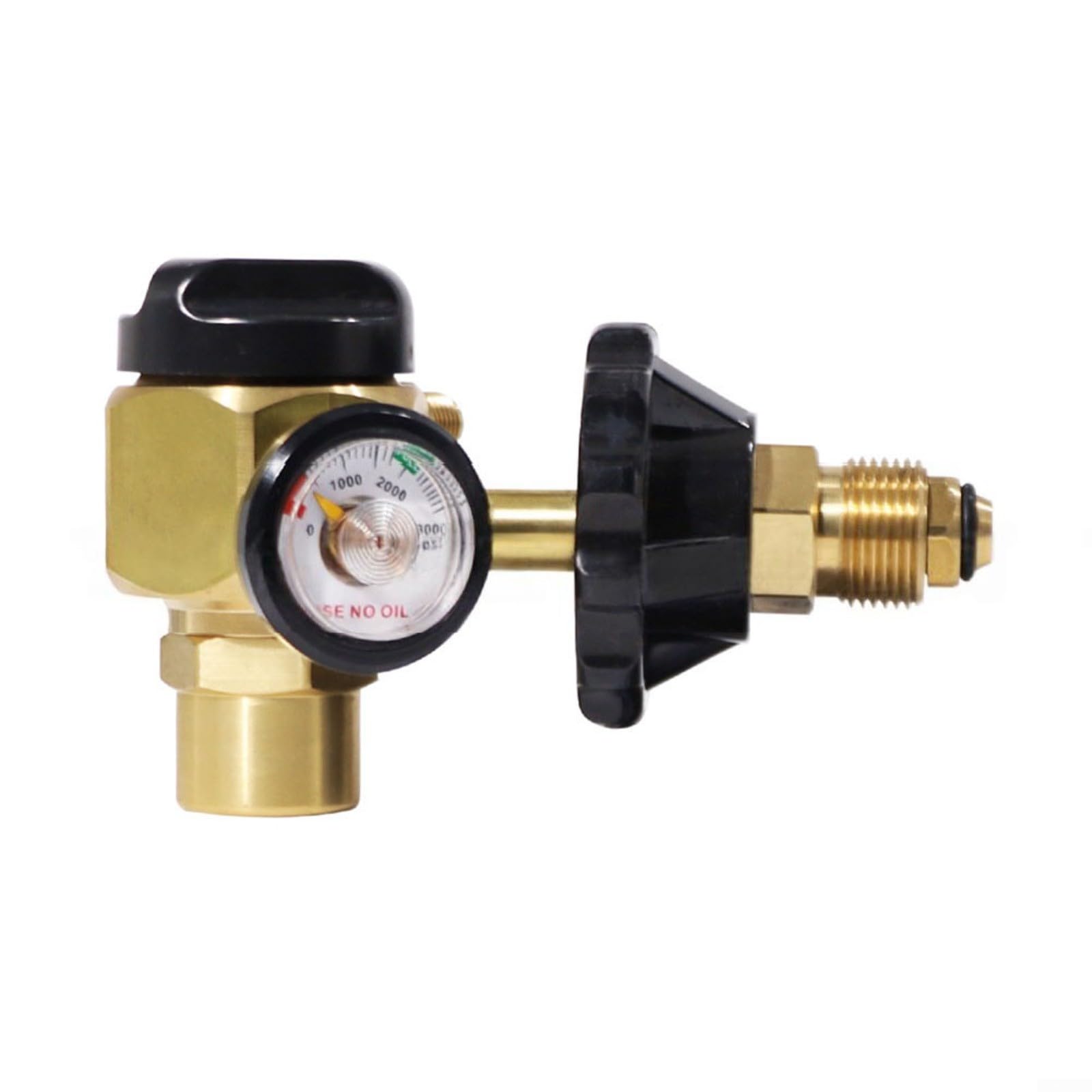 Regolatore di azoto 500 PSI Con Manometro CGA580 Connettore Uscita 1/4" Con Misuratore di Flusso Per Sistemi HLK