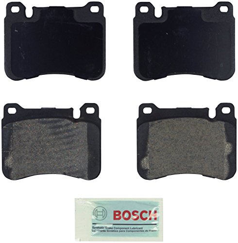 Bosch BE1121 Blue Disc Brake Pad Set for Mercedes-Benz: 2003-07 C230, 2002-04 C240, 2006 C280, 2002-05 C320, 2008-09 CLK350, 2006-11 SLK350 - FRONT