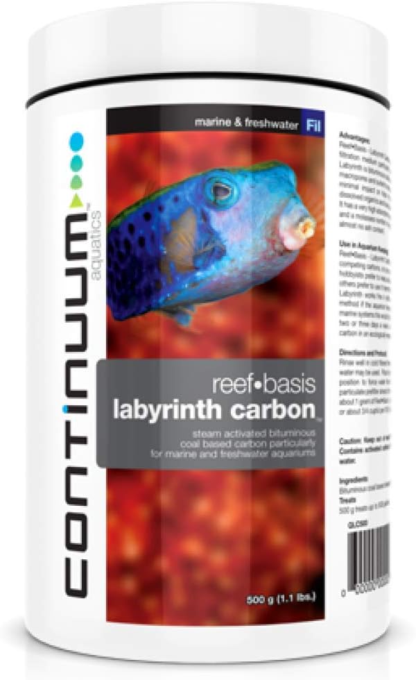 Reef Basis Labyrinth Carbon – Coal Based Carbon Filter Media for Marine Saltwater and Freshwater Aquariums