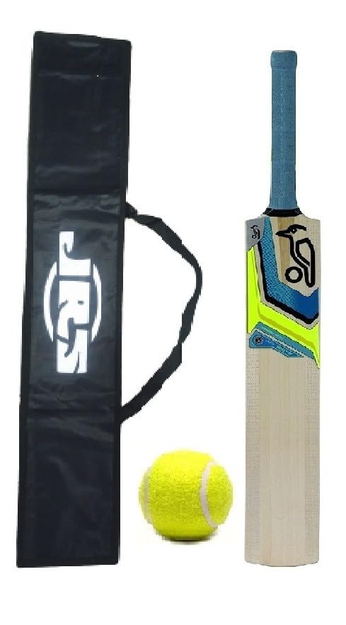 Popular Willow Wooden Cricket Bat with Tennis Cricket Ball Combo for Kids (Size 2 for Age 6-7 Years) and Bag Cover (EW02) (B0CLYHDTHN) Amazon Price History, Amazon Price Tracker