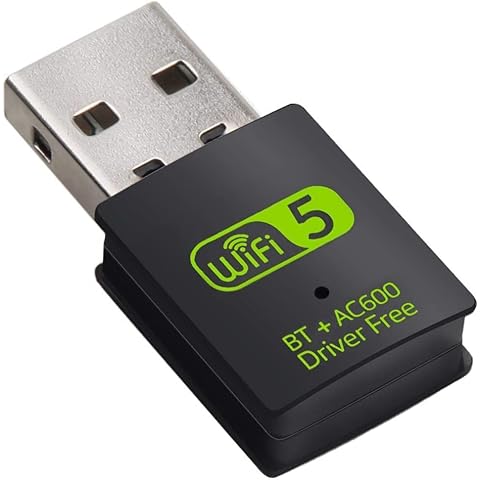 Adaptador USB WiFi Bluetooth de doble banda de 600 Mbps Cover