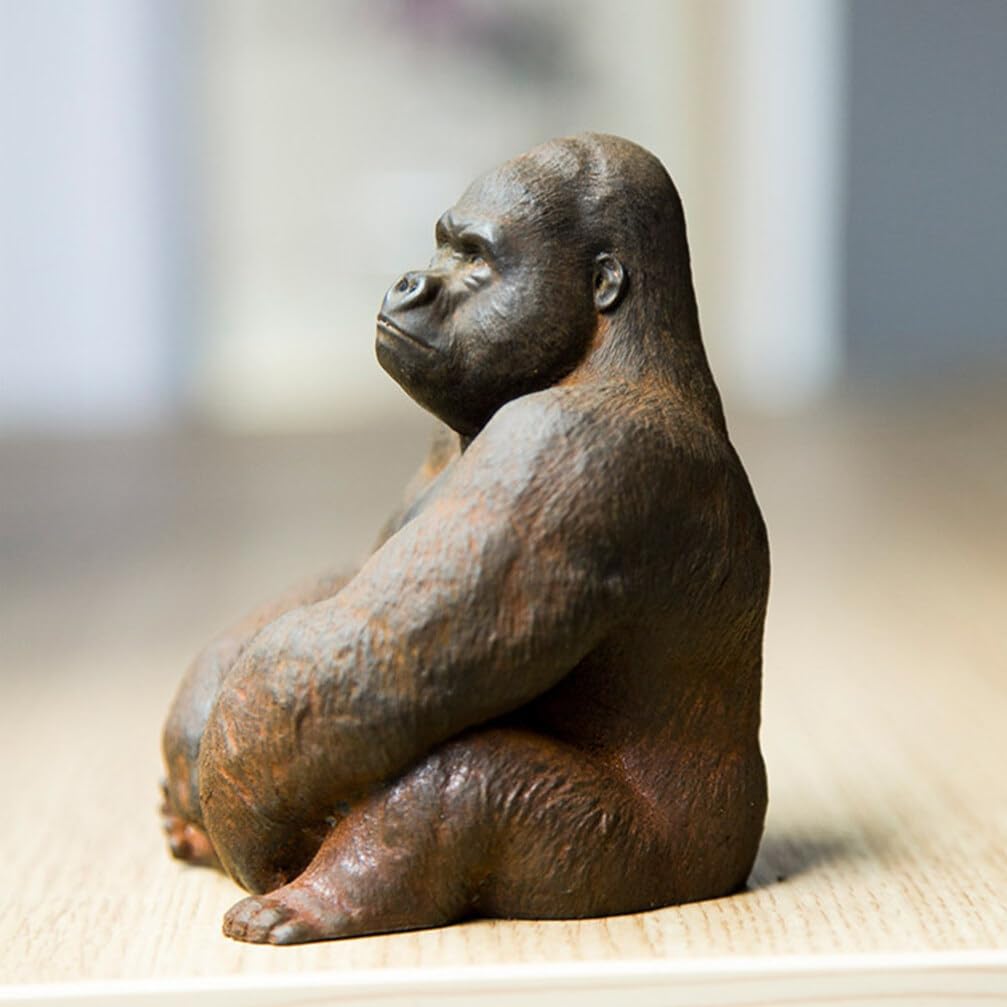 ゴリラの置き物 ゴリラの置き物 ゴリラXL オブジェ 置物 ブラック 風水 金運