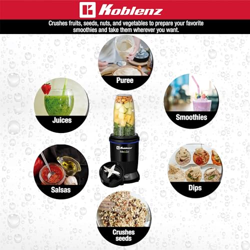 Image of Koblenz Mix&Go Personal Blender, 1000W, 30 oz, Black, BKM-800