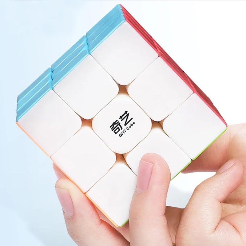 Image of HAWKISTER Qiyi Qimeng Plus 3X3X3 Cube (9 CM Big Size) Stickerless Magic Puzzle Cube, 6+ Years