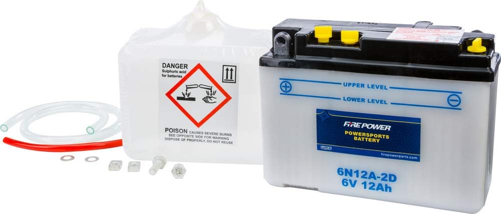 Fire Power Battery W/ACID Compatible With Honda CM200T Twinstar 1980