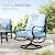 Sophia & William Patio Furniture Sets for 7 with Fire Pit Table 45", Outdoor Patio Furniture Set 8 Pcs, Convesation Set with 4 x High Heavy Sofa Chairs, 1x3-Seat Sofa, for Porch Poolside Grey