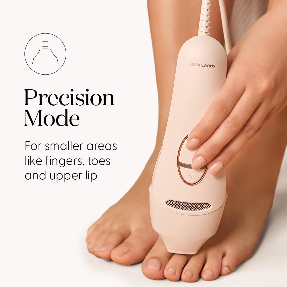 SMOOTHSKIN SmoothSkin Pure Switch IPL urządzenie do depilacji laserowej dla kobiet i mężczyzn, trwałe usuwanie włosów w domu z technologią chłodzenia Sapphire Pro Ice, 3 w 1 depilator do oczyszczania